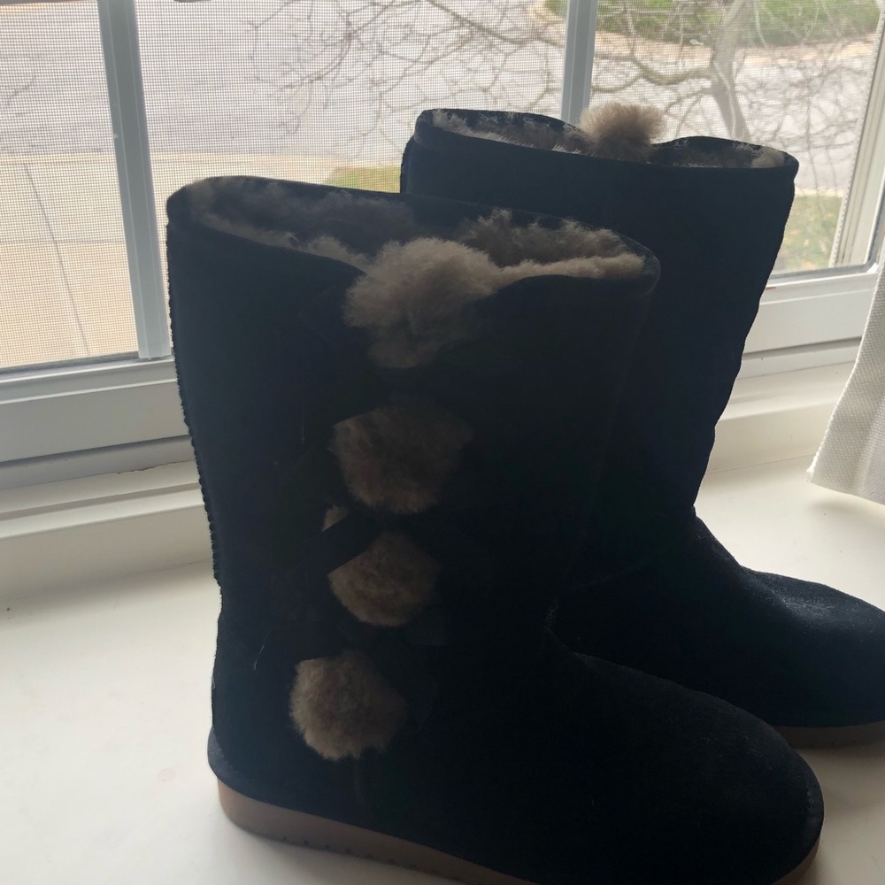 UGG Koolaburra Black Tall Suede Boots